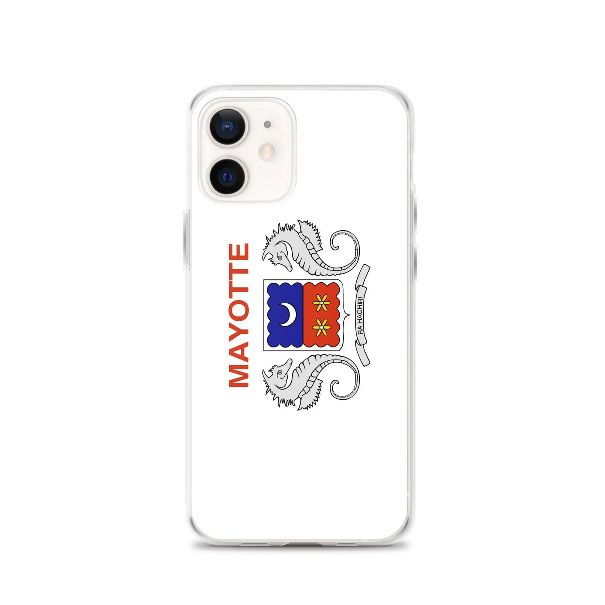 Coque iphone drapeau mayotte souple antichoc transparente