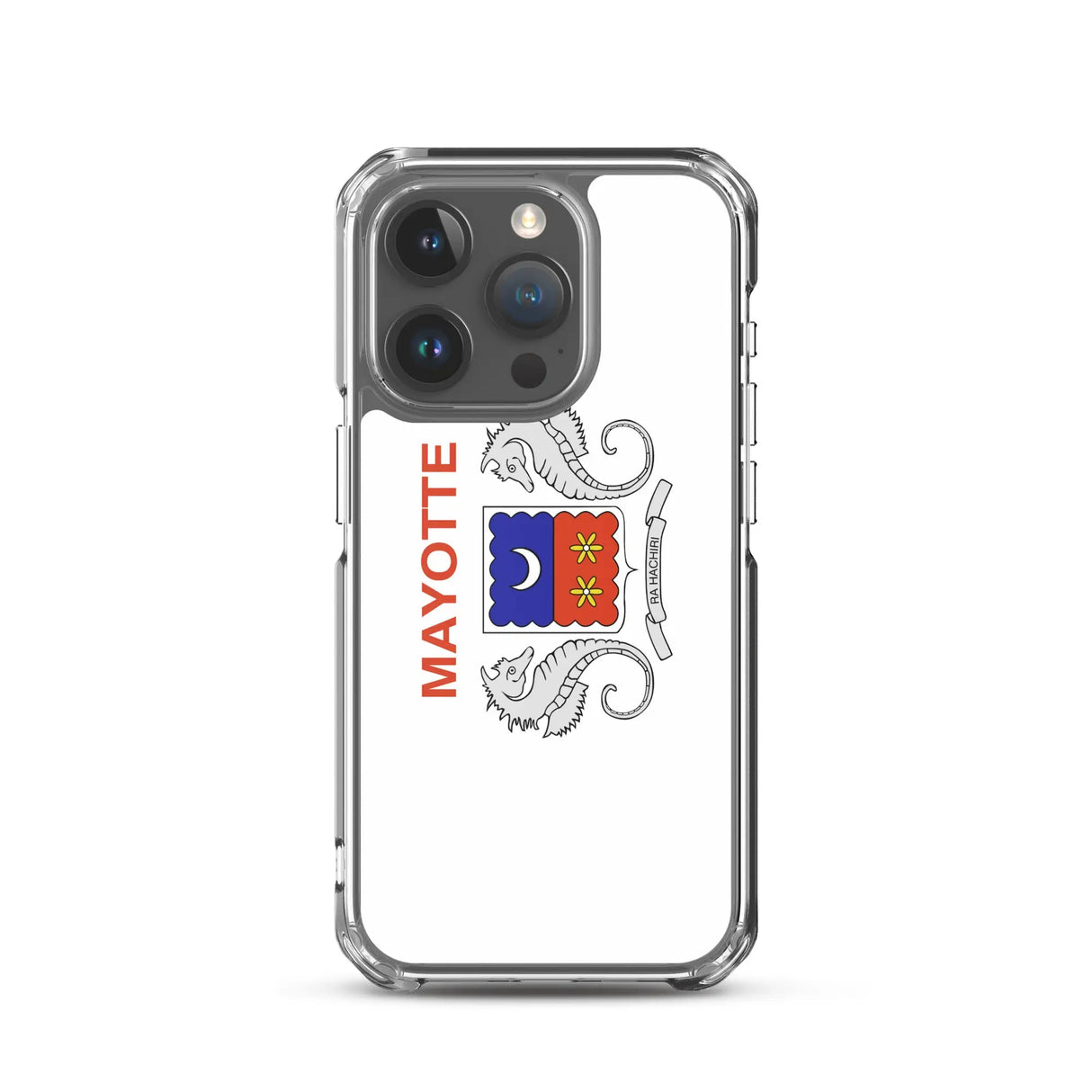 Coque iphone drapeau mayotte souple antichoc transparente