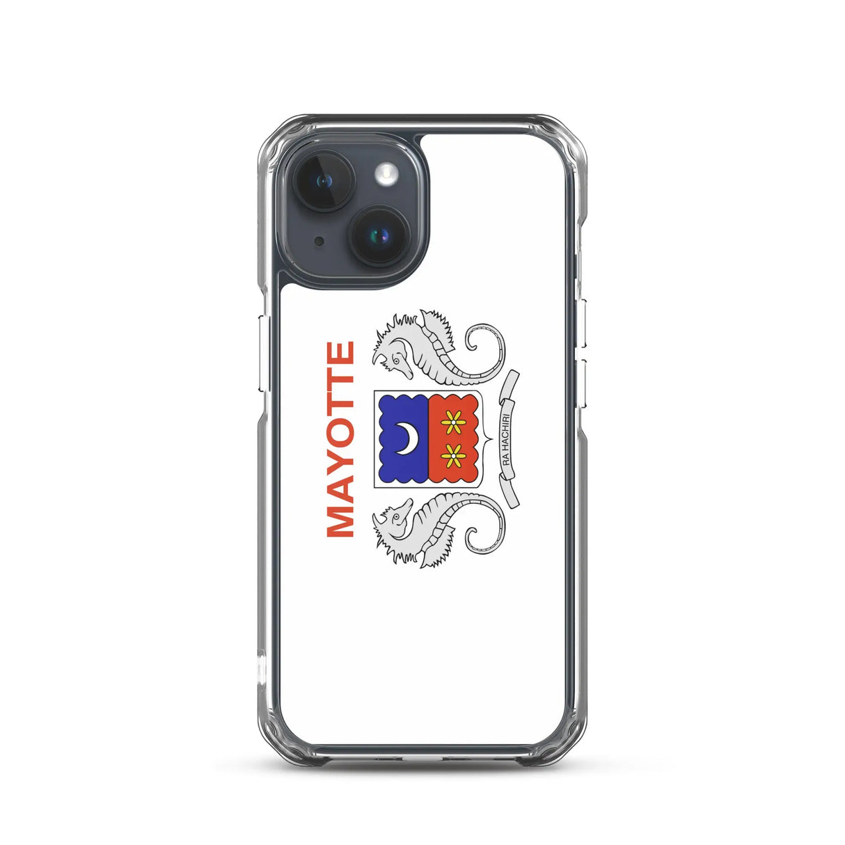 Coque iphone drapeau mayotte souple antichoc transparente