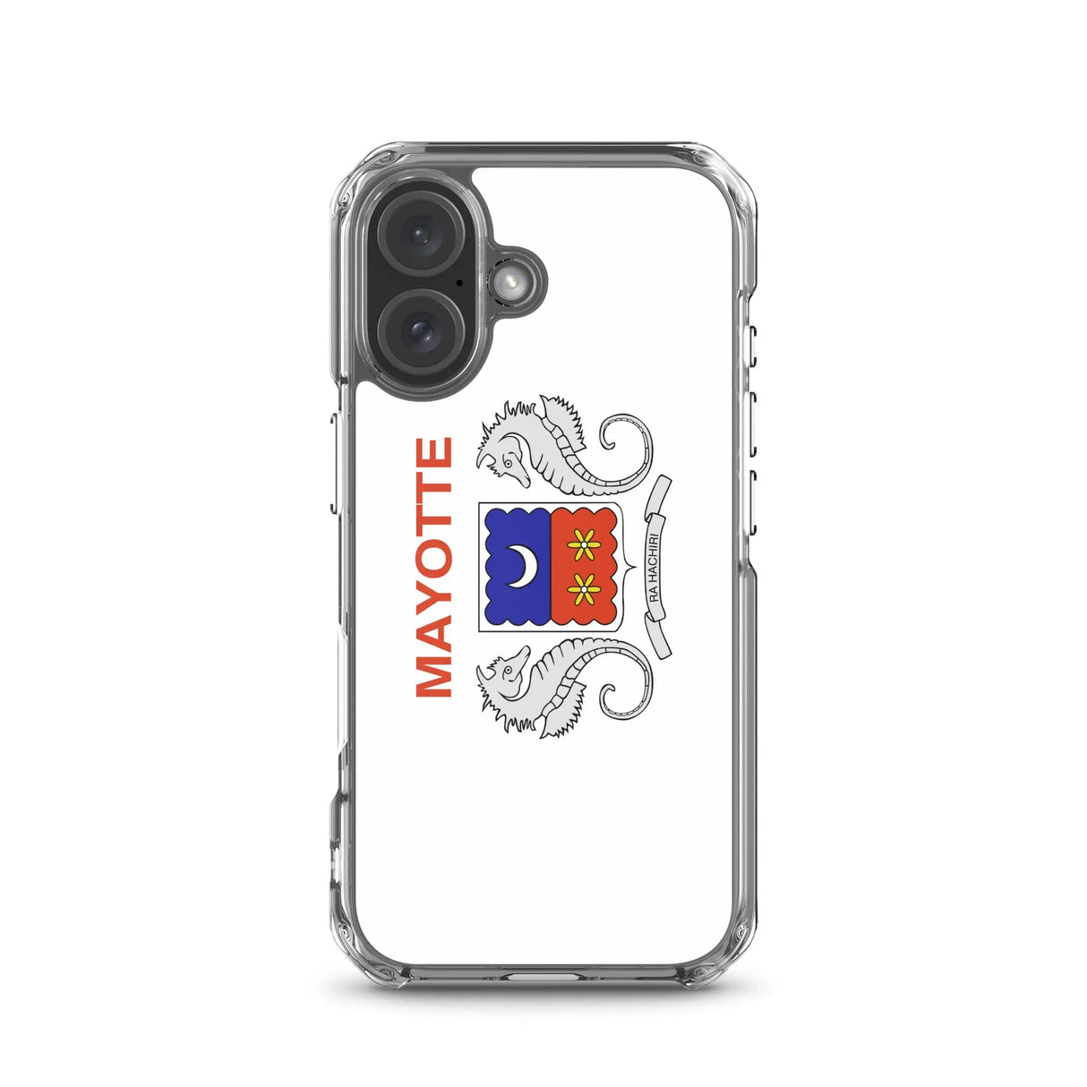 Coque iphone drapeau mayotte souple antichoc transparente