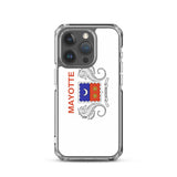 Coque iphone drapeau mayotte souple antichoc transparente