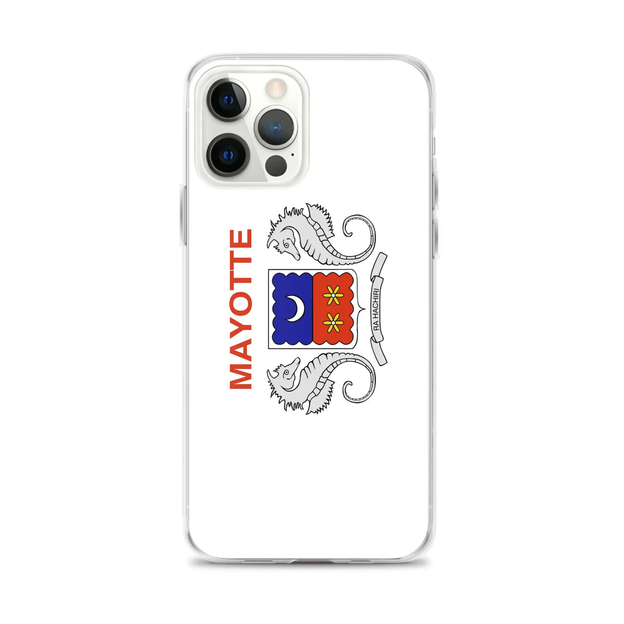 Coque iphone drapeau mayotte souple antichoc transparente