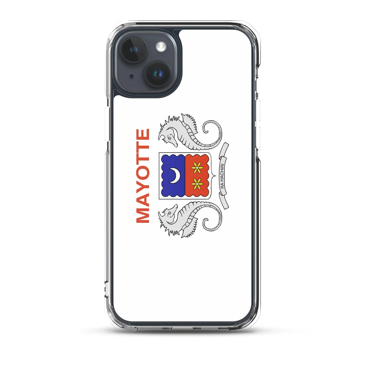 Coque iphone drapeau mayotte souple antichoc transparente