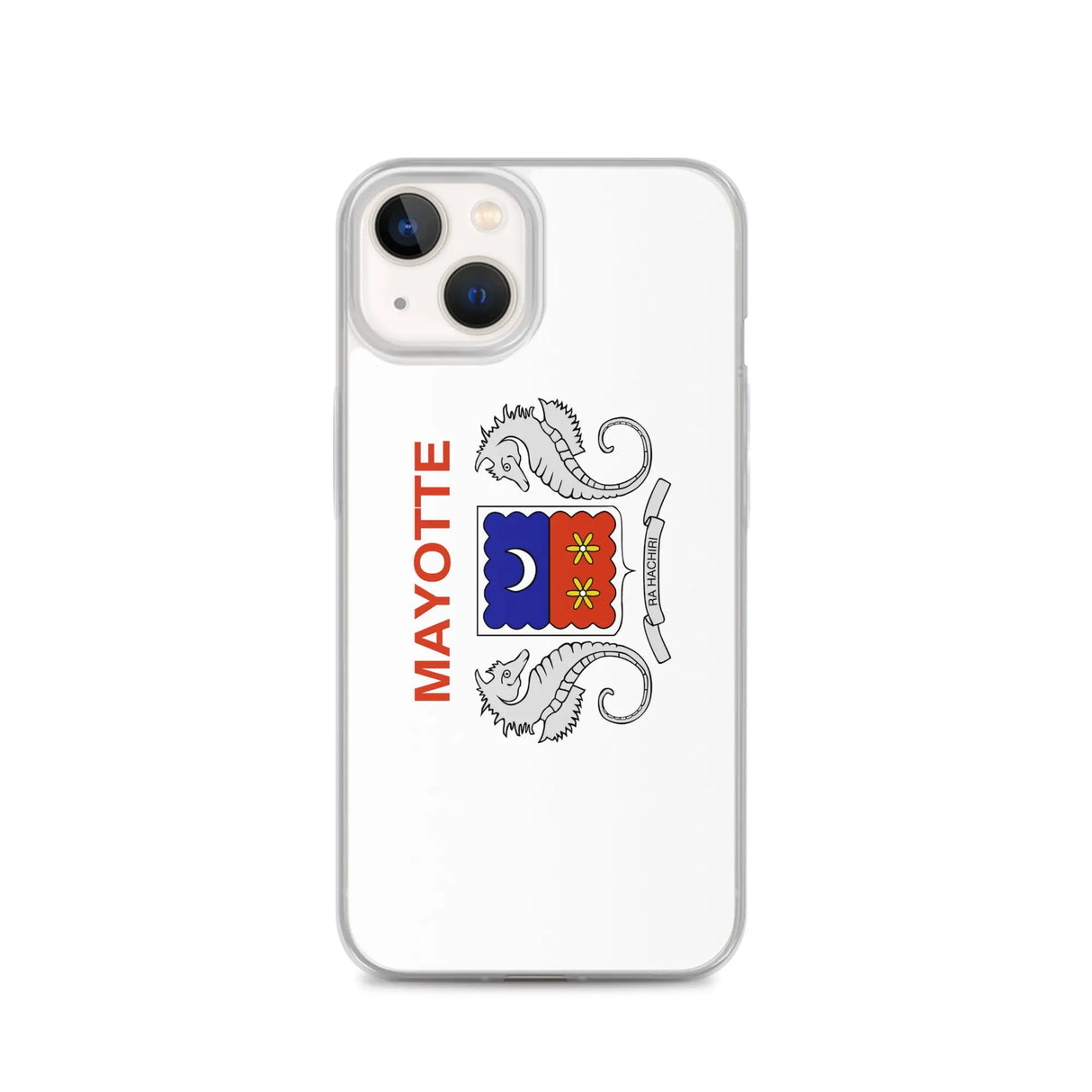 Coque iphone drapeau mayotte souple antichoc transparente