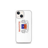 Coque iphone drapeau mayotte souple antichoc transparente
