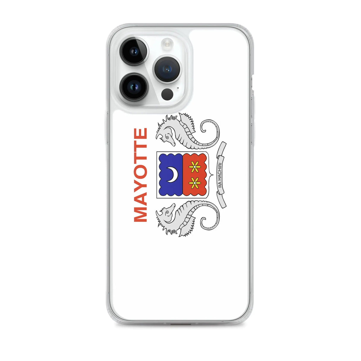 Coque iphone drapeau mayotte souple antichoc transparente