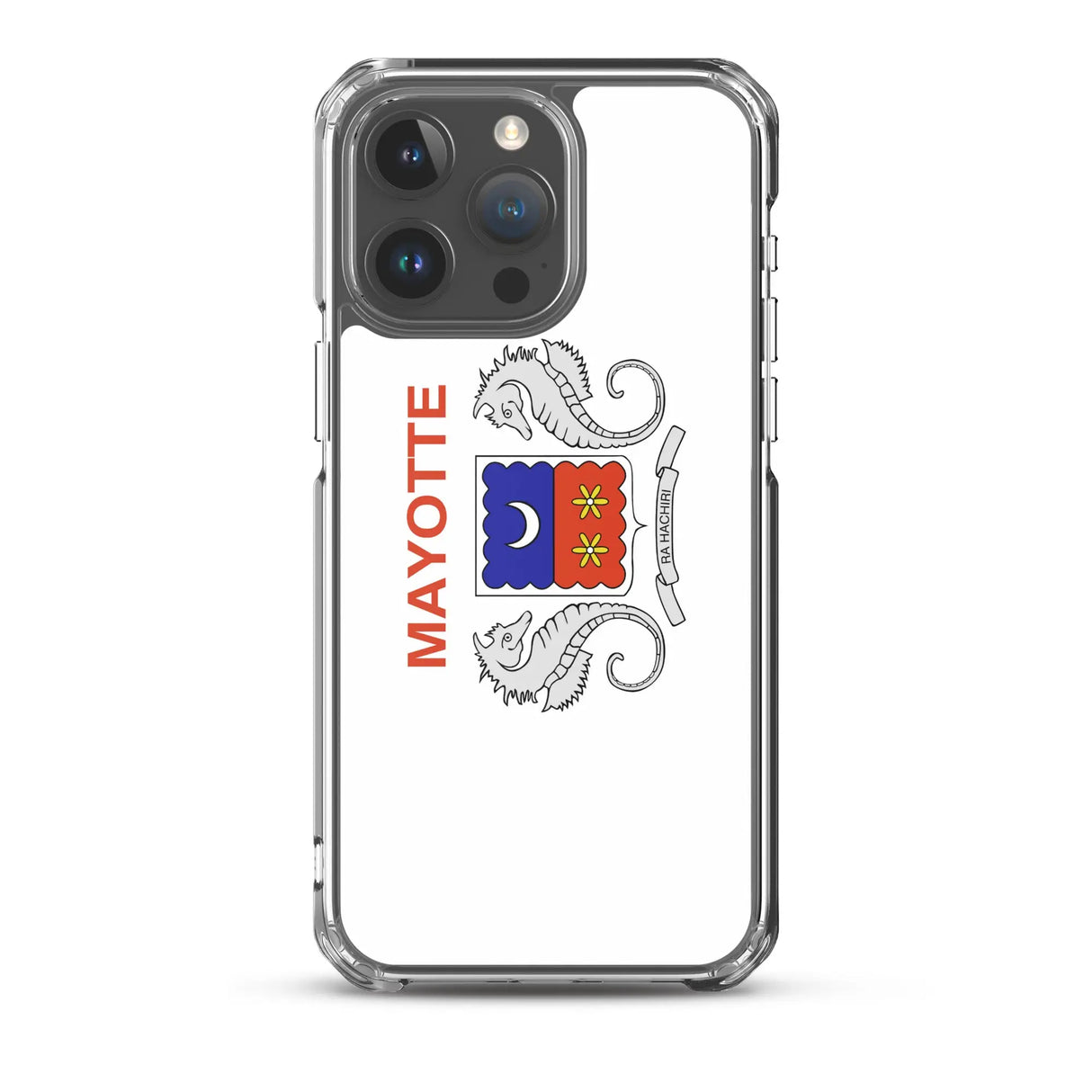 Coque iphone drapeau mayotte souple antichoc transparente
