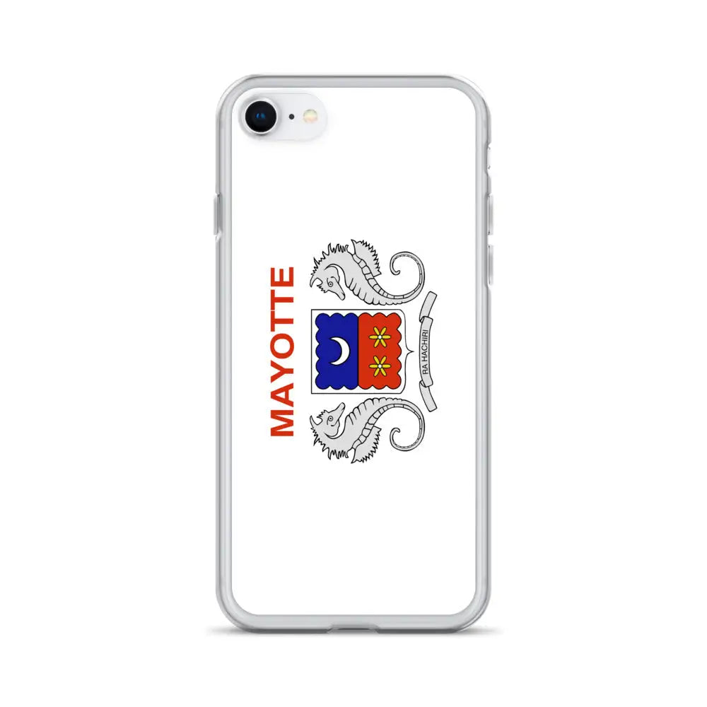 Coque iphone drapeau mayotte souple antichoc transparente