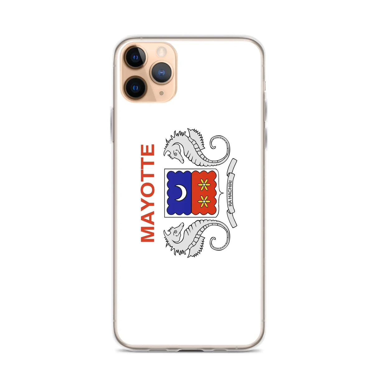 Coque iphone drapeau mayotte souple antichoc transparente