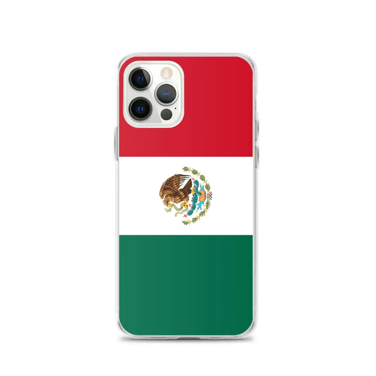Coque iphone drapeau mexique souple antichoc transparente