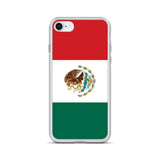 Coque iphone drapeau mexique souple antichoc transparente