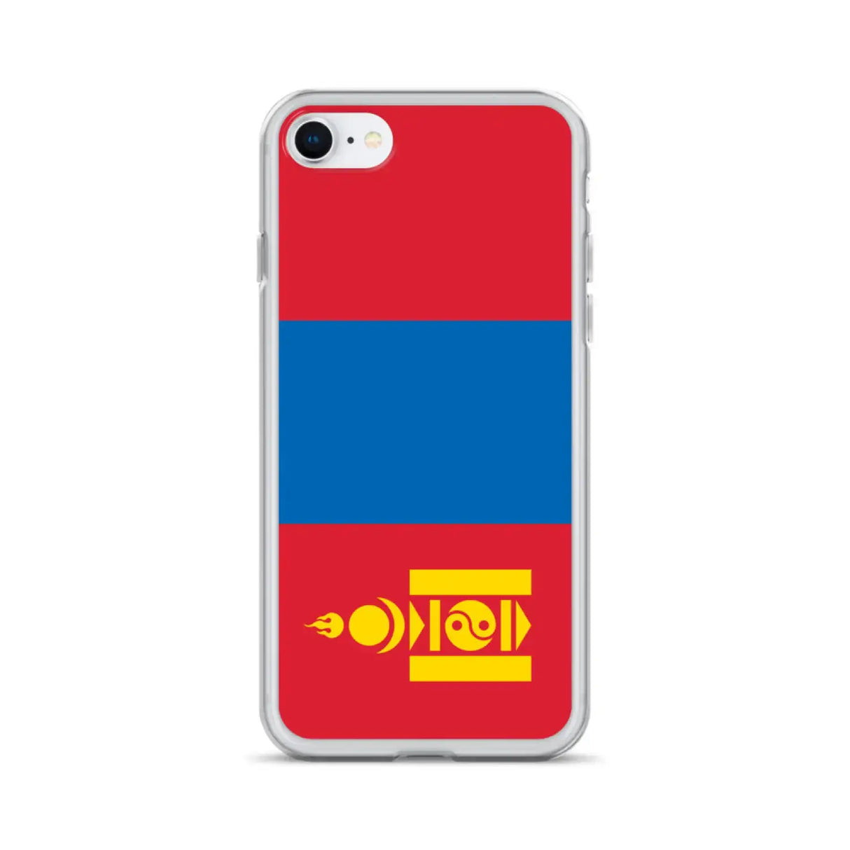 Coque iphone drapeau mongolie souple antichoc transparente