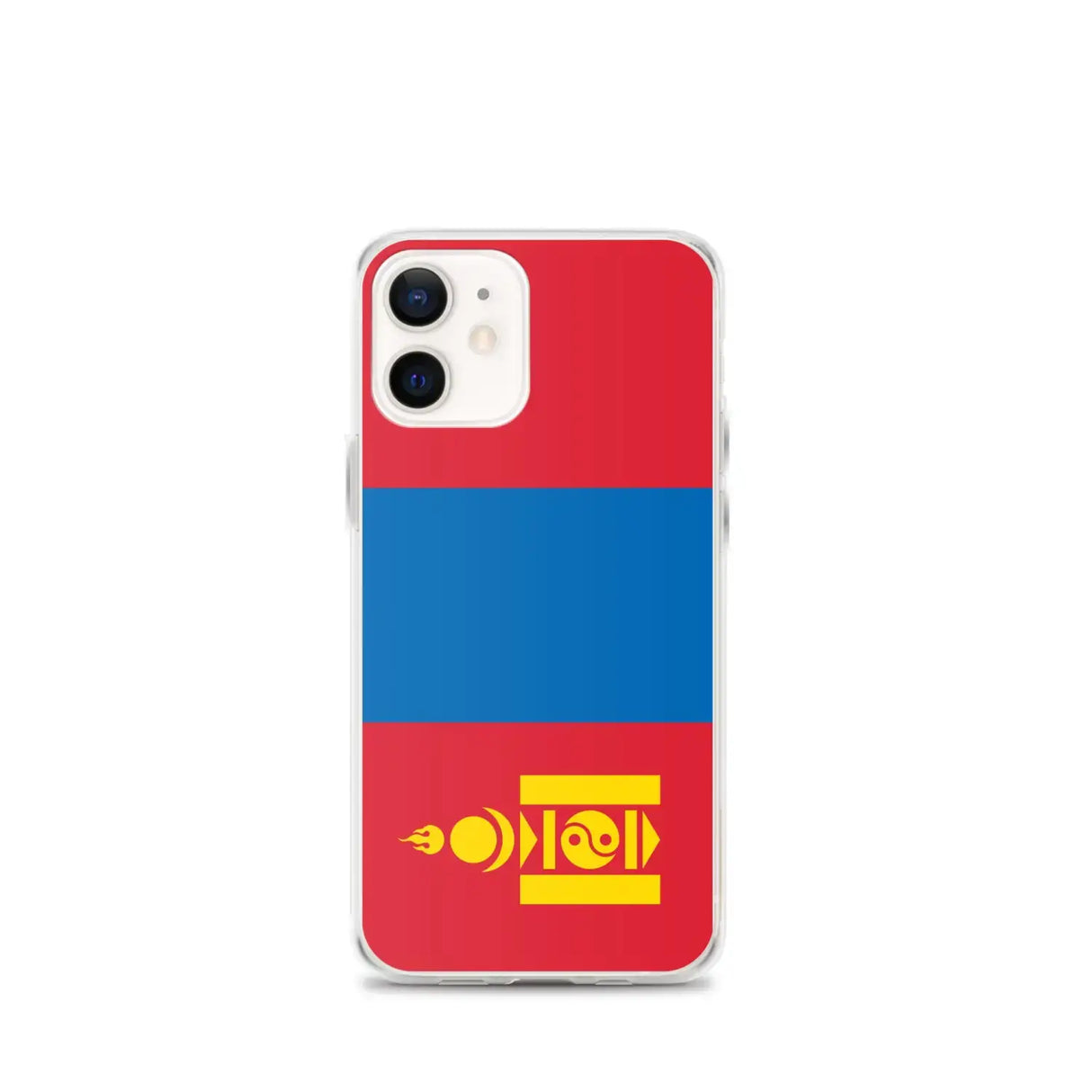 Coque iphone drapeau mongolie souple antichoc transparente
