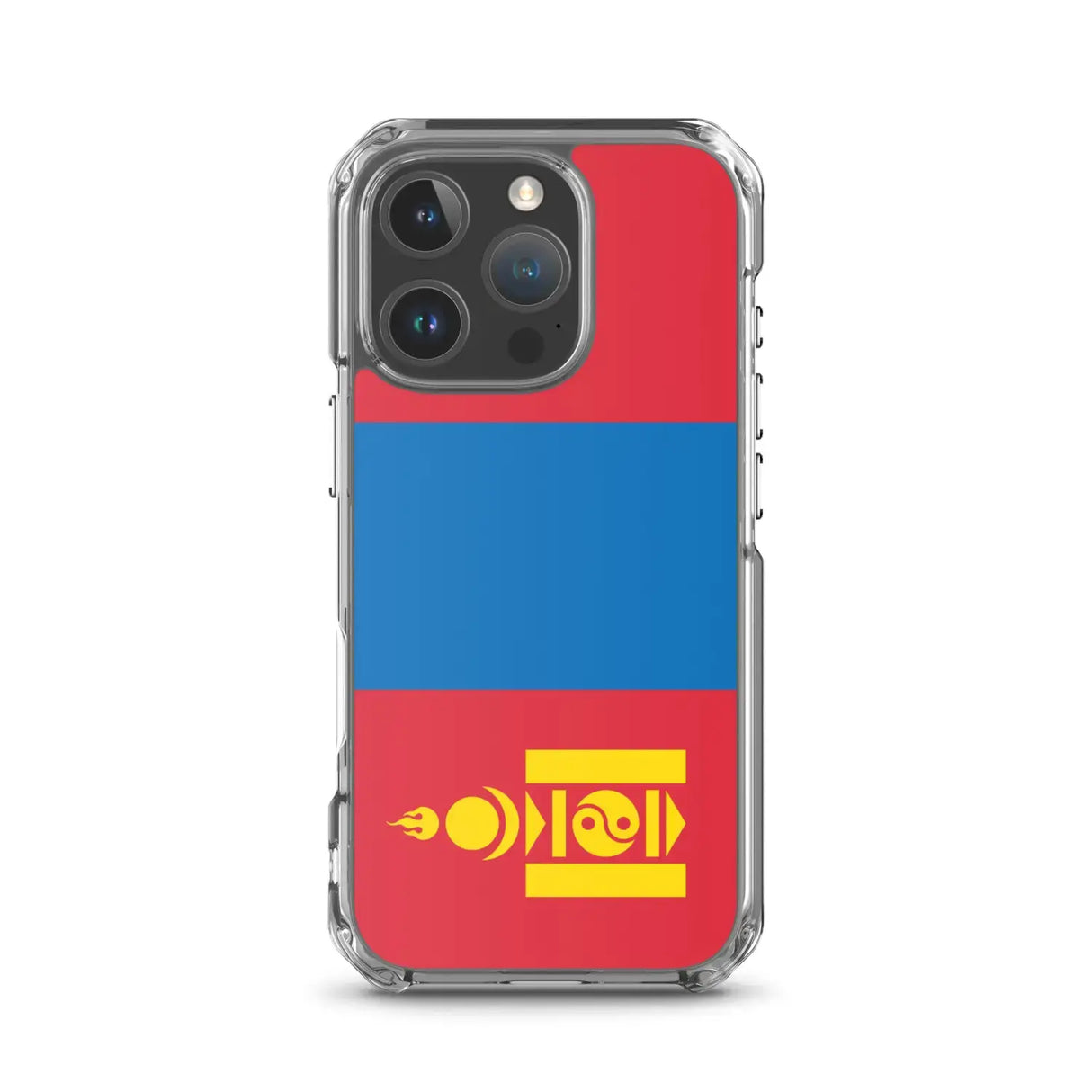 Coque iphone drapeau mongolie souple antichoc transparente