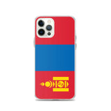 Coque iphone drapeau mongolie souple antichoc transparente
