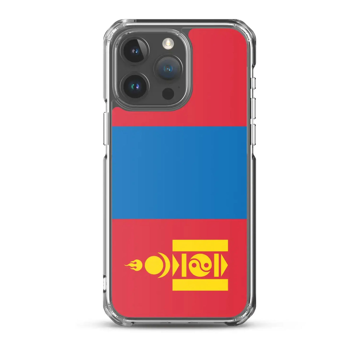 Coque iphone drapeau mongolie souple antichoc transparente