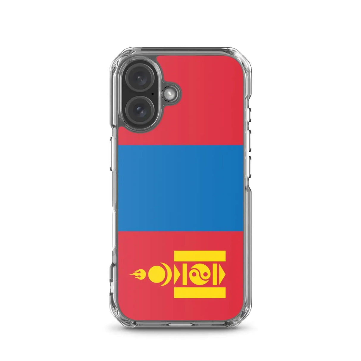 Coque iphone drapeau mongolie souple antichoc transparente