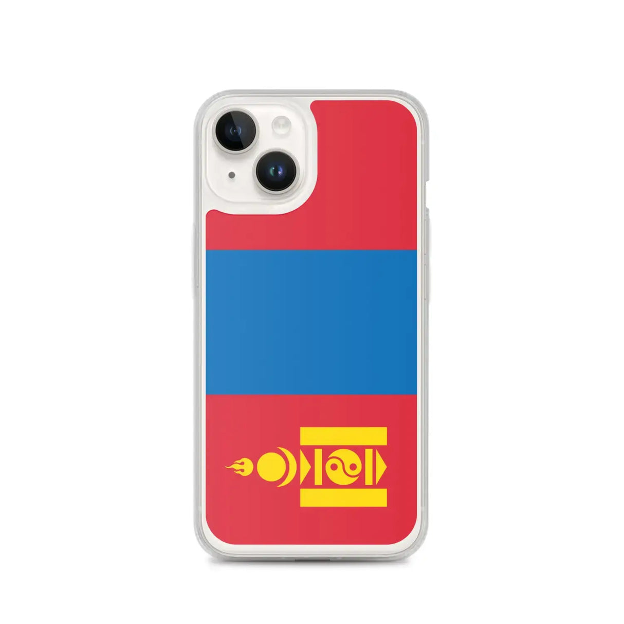 Coque iphone drapeau mongolie souple antichoc transparente