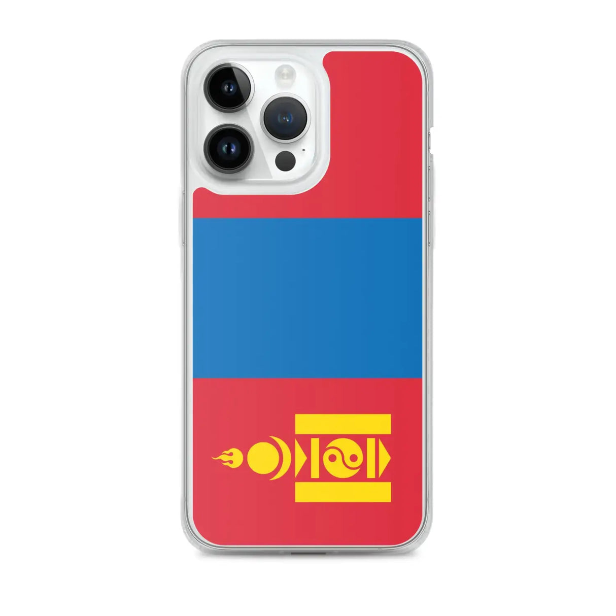 Coque iphone drapeau mongolie souple antichoc transparente