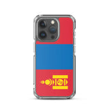 Coque iphone drapeau mongolie souple antichoc transparente