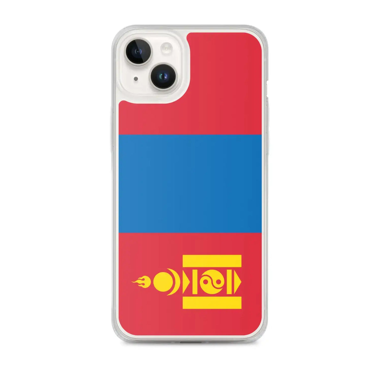 Coque iphone drapeau mongolie souple antichoc transparente