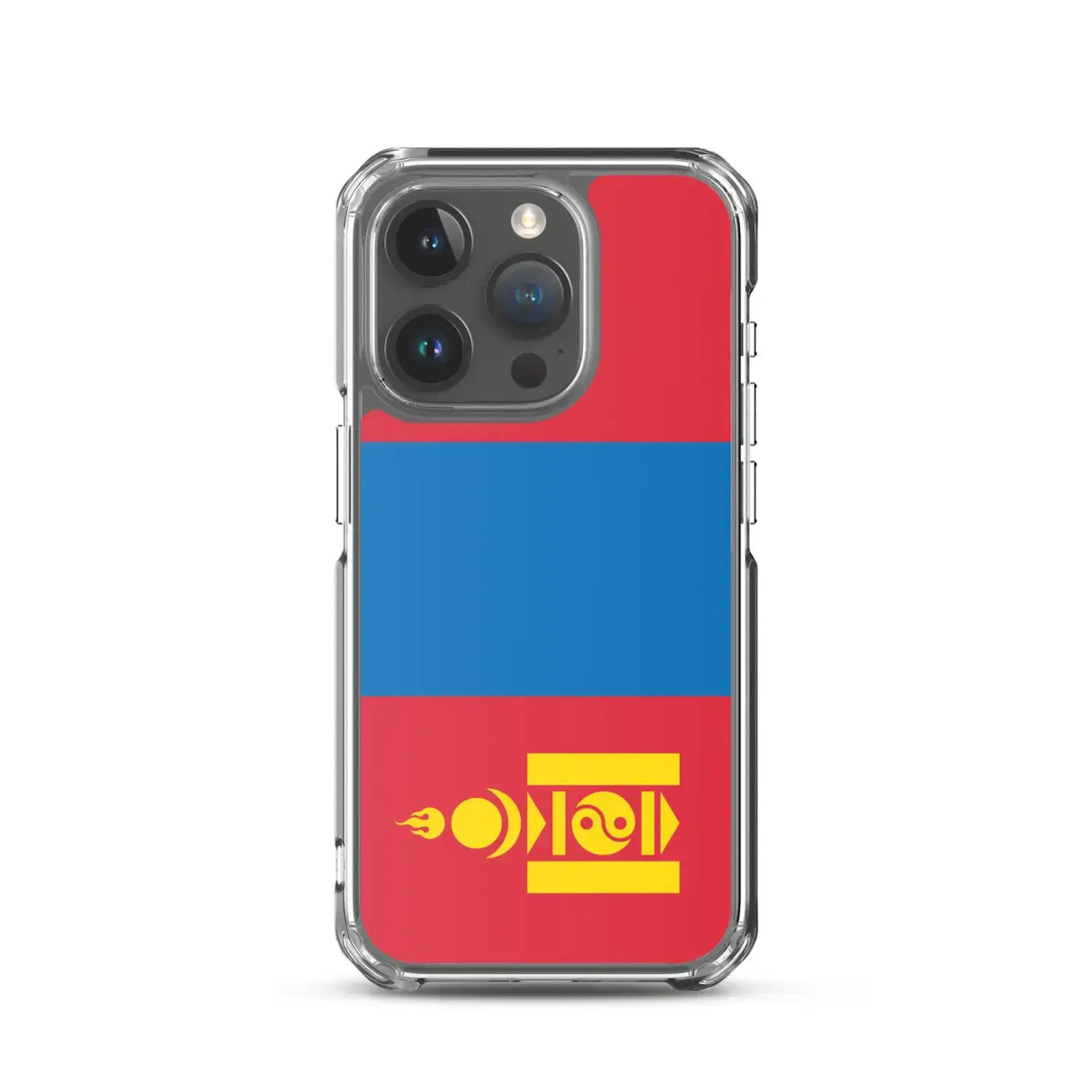 Coque iphone drapeau mongolie souple antichoc transparente