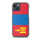 Coque iphone drapeau mongolie souple antichoc transparente