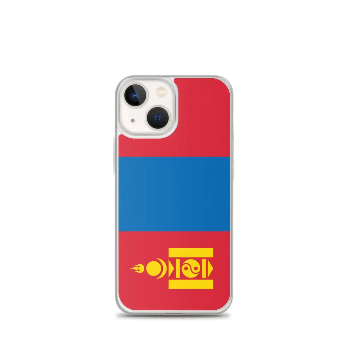 Coque iphone drapeau mongolie souple antichoc transparente