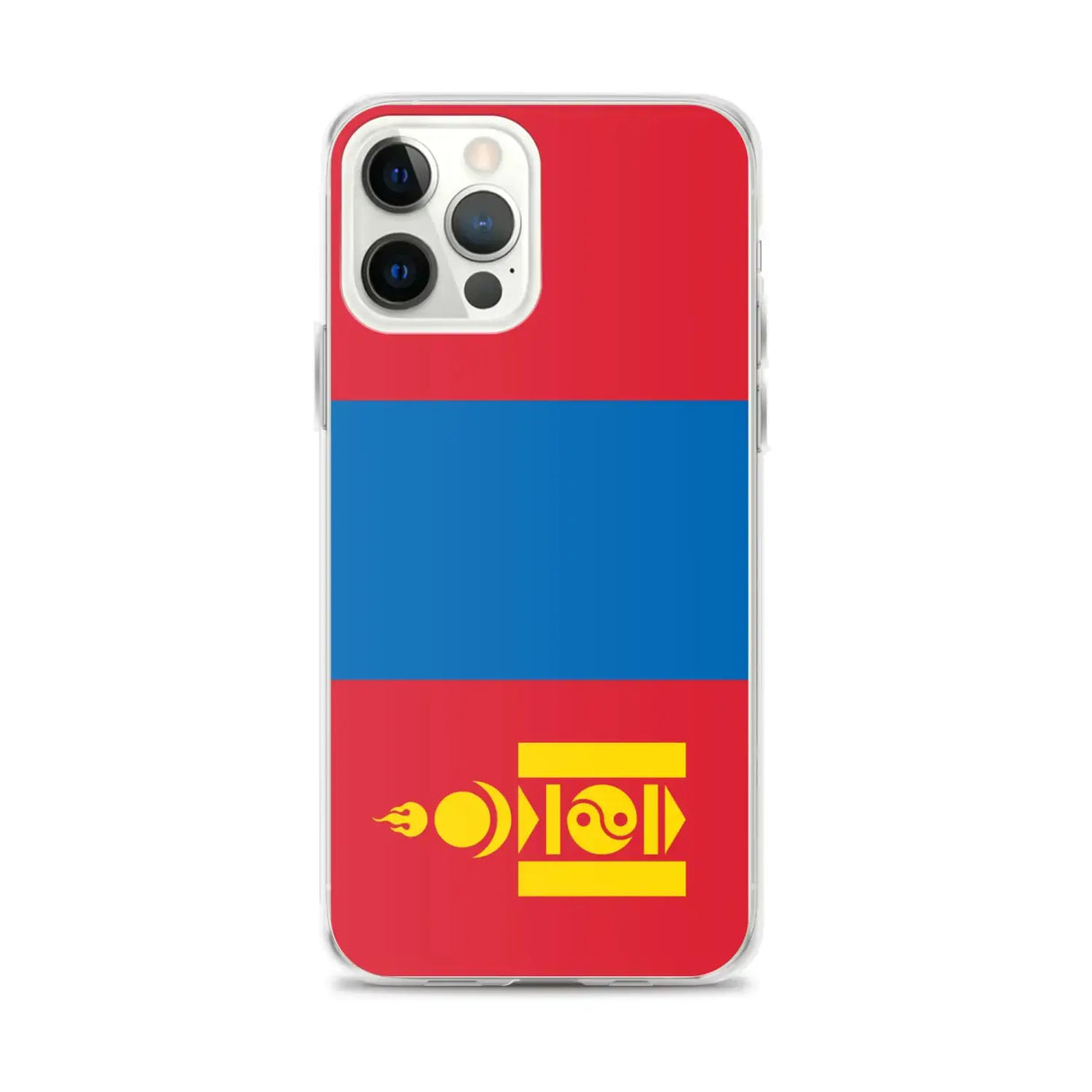 Coque iphone drapeau mongolie souple antichoc transparente