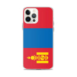 Coque iphone drapeau mongolie souple antichoc transparente