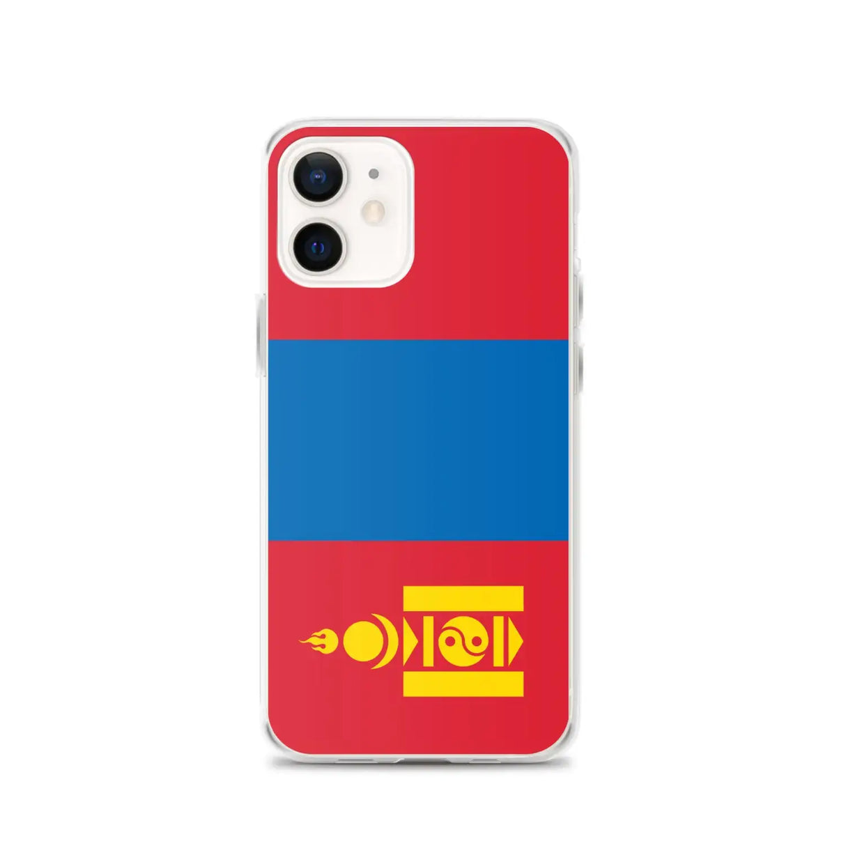 Coque iphone drapeau mongolie souple antichoc transparente