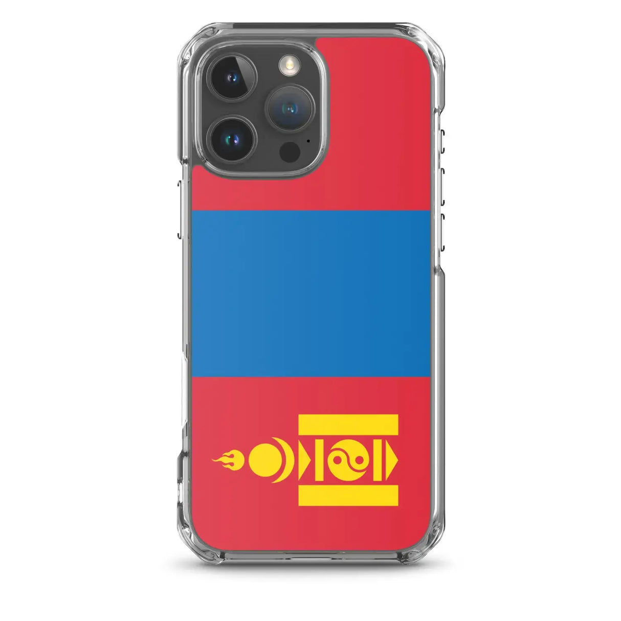 Coque iphone drapeau mongolie souple antichoc transparente