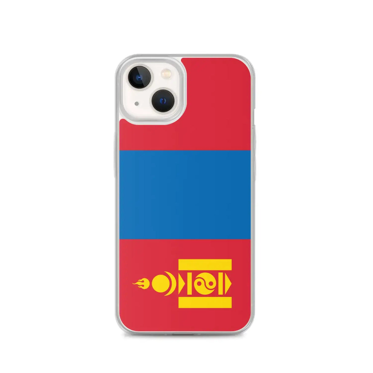 Coque iphone drapeau mongolie souple antichoc transparente