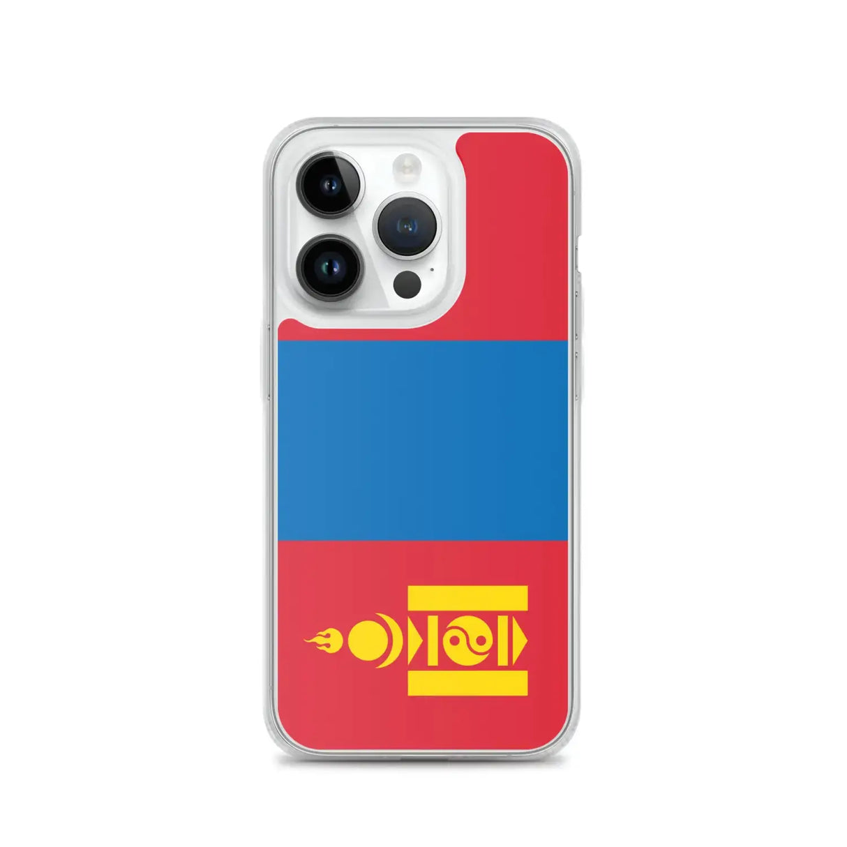 Coque iphone drapeau mongolie souple antichoc transparente