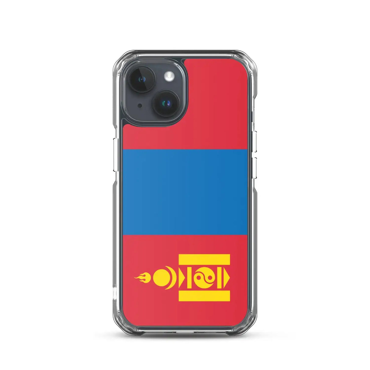 Coque iphone drapeau mongolie souple antichoc transparente