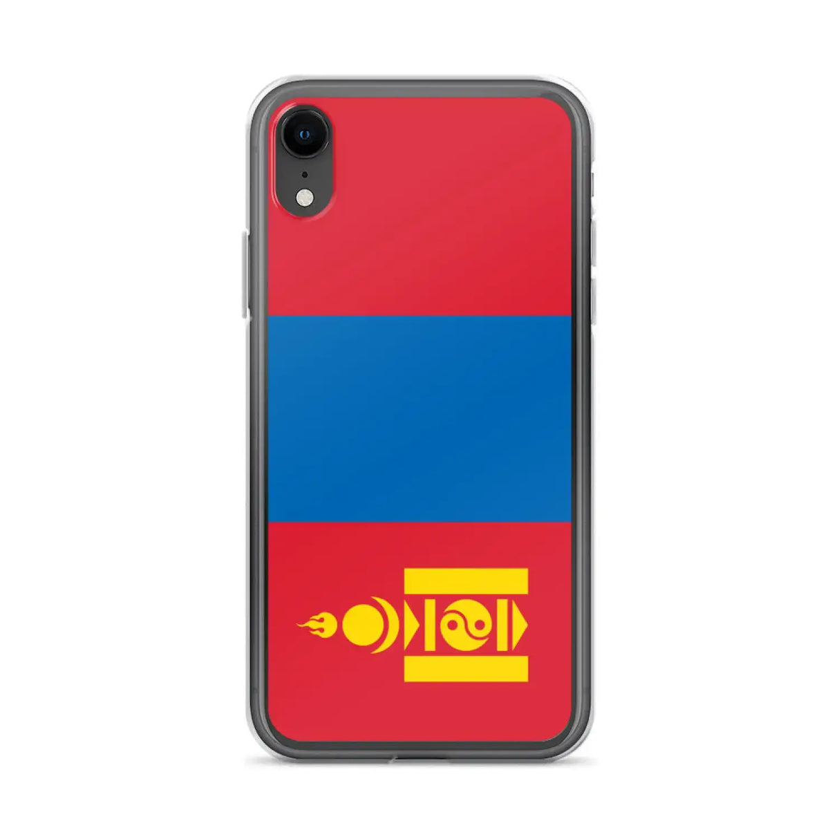 Coque iphone drapeau mongolie souple antichoc transparente