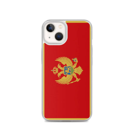 Coque iphone drapeau monténégro souple antichoc transparente