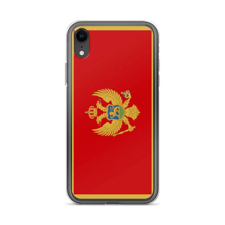 Coque iphone drapeau monténégro souple antichoc transparente