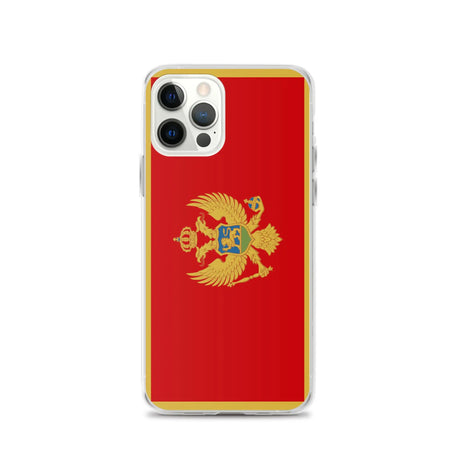 Coque iphone drapeau monténégro souple antichoc transparente