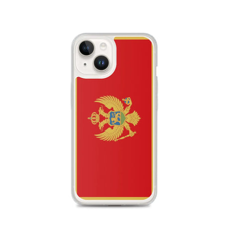 Coque iphone drapeau monténégro souple antichoc transparente