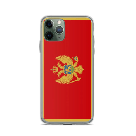 Coque iphone drapeau monténégro souple antichoc transparente