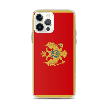 Coque iphone drapeau monténégro souple antichoc transparente