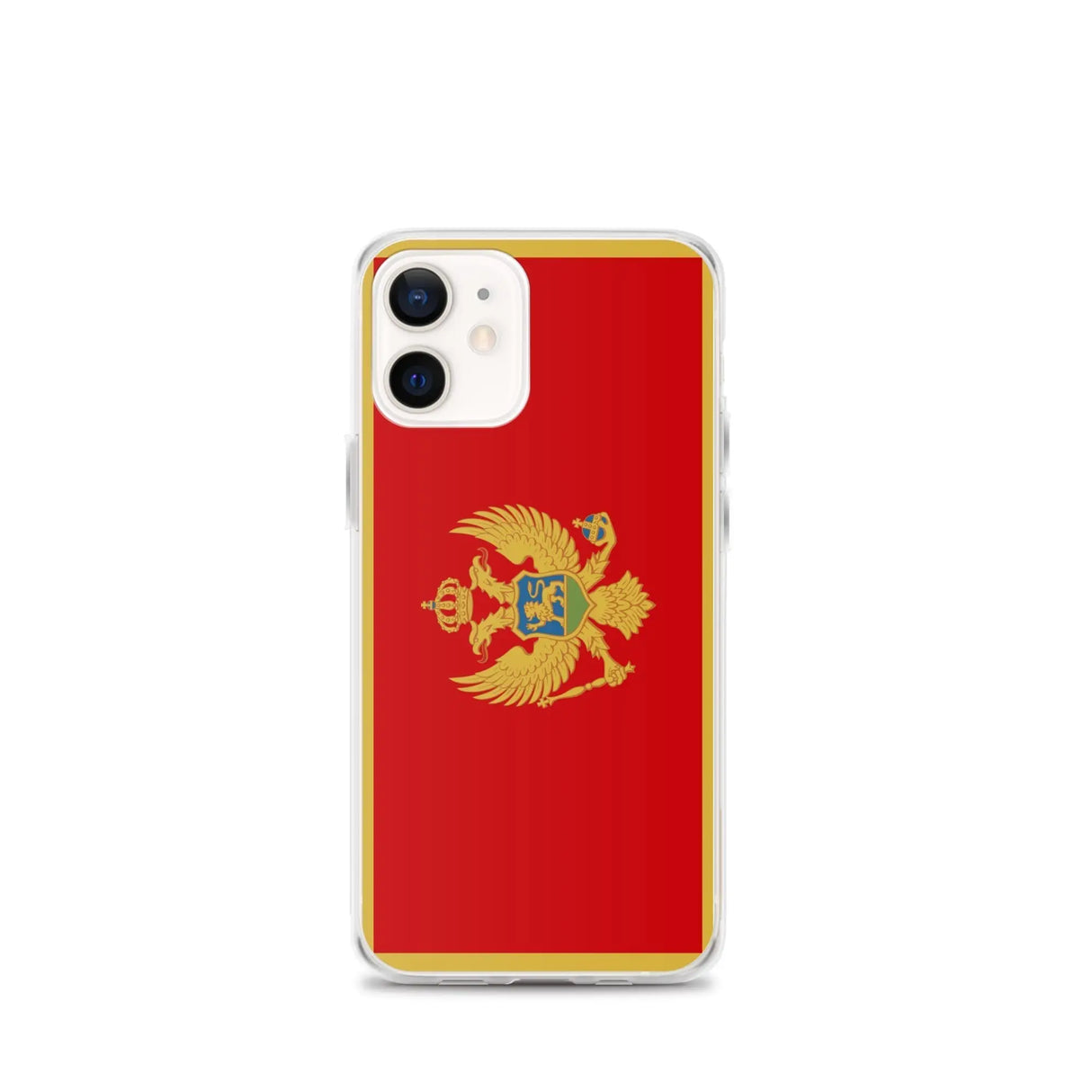 Coque iphone drapeau monténégro souple antichoc transparente