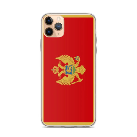 Coque iphone drapeau monténégro souple antichoc transparente