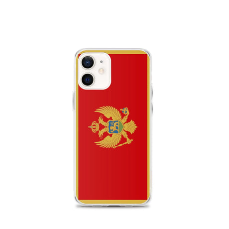 Coque iphone drapeau monténégro souple antichoc transparente