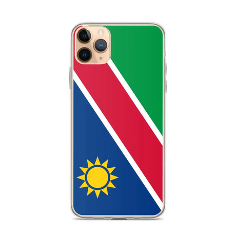 Coque iphone drapeau namibie souple antichoc transparente