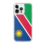 Coque iphone drapeau namibie souple antichoc transparente