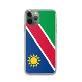 Coque iphone drapeau namibie souple antichoc transparente
