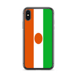 Coque iphone drapeau niger souple antichoc transparente