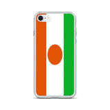 Coque iphone drapeau niger souple antichoc transparente
